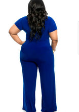 Summer Elegant Plus Size V-neck Jumpsuit