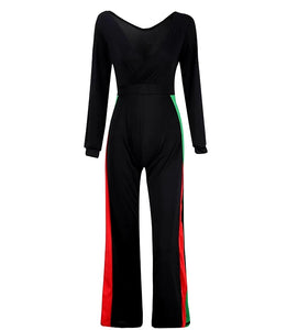 Mia Color Block Split Jumpsuit
