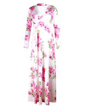 Bohemian Style Floral Print Dress- Plus Size