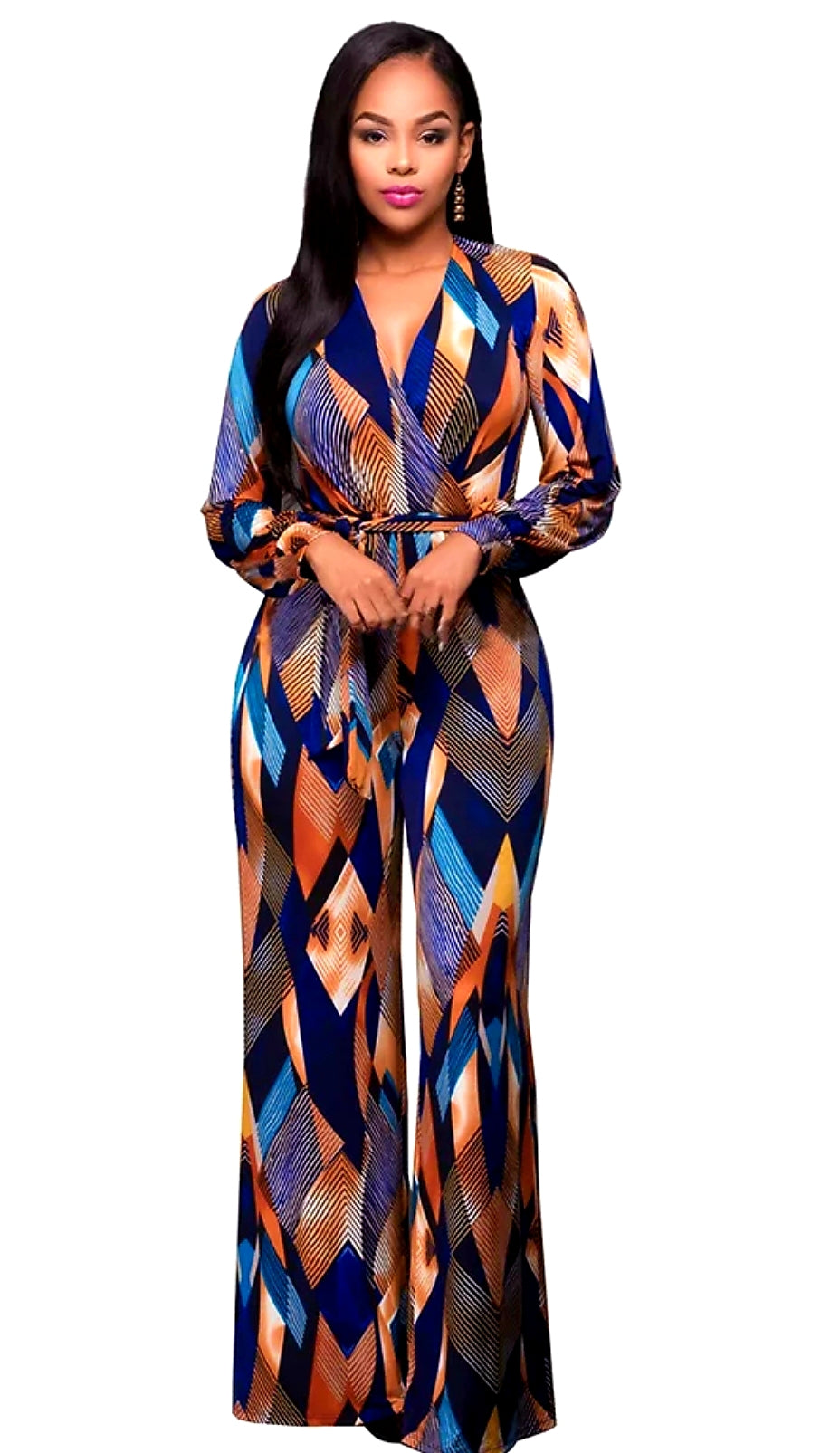 Medley Fashion Wide Leg Jumpsuit- Plus Size