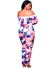Bianca Plus Size Floral Jumpsuit- Pink