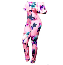 Bianca Plus Size Floral Jumpsuit- Pink