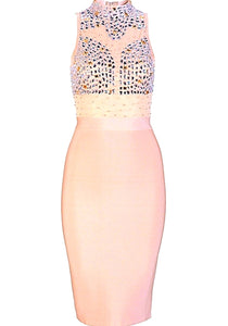 Luxurious Diamond Bandage Dress