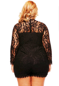 Bridget Plus Size Lace Romper