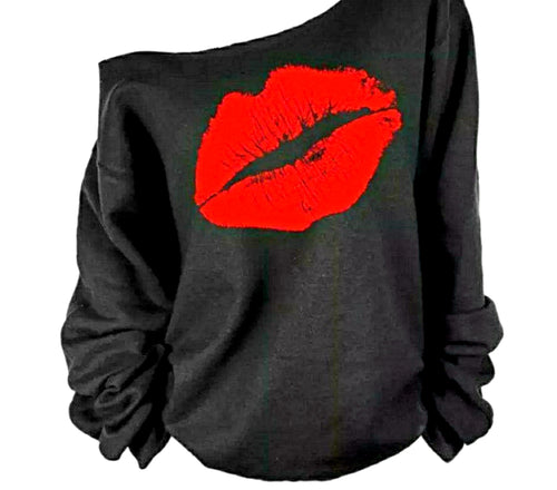 Lips Loose Fit Sweater