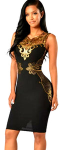 Belgian Geometric Plus Size Dress
