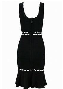 Shaunie Black Bandage Dress