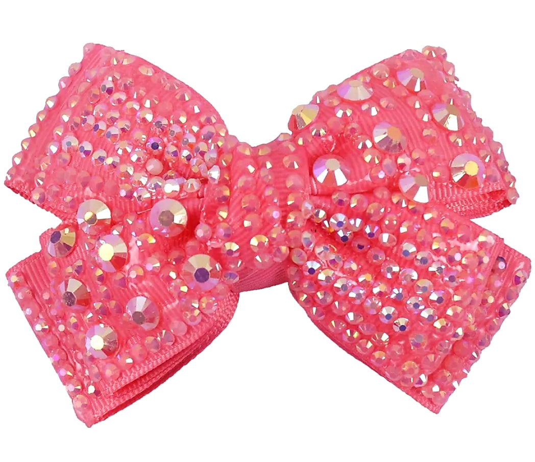 Raleigh's Pearl Hair Bow~ Rose Pink