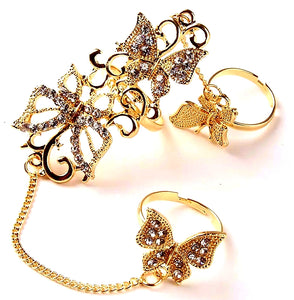 Butterfly Link Finger Ring