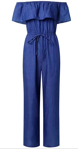 Daisi Plus Size Denim Jumpsuit