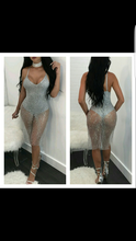 Kathy Sequin Glitter Dress-Gold