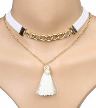 Bijoux Velvet Tassel Choker
