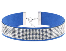 Rhineston Leather Choker