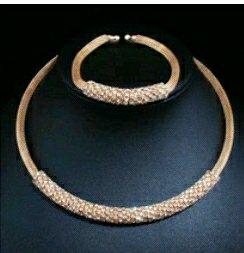 Celine Luxury Choker Set-Gold