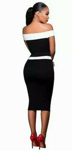 Fabulously Classy Off Shoulder Evening Dress