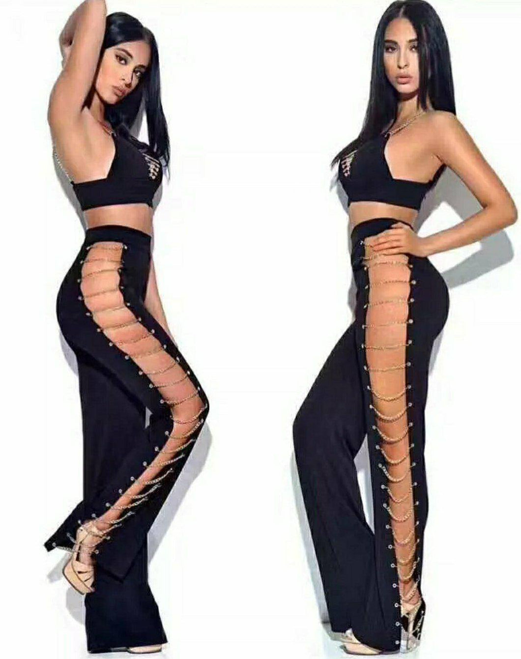 Chardonay Luxury Two Piece Bandage Pant Set