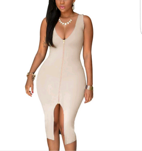 Draya Hip Sundress-Beige