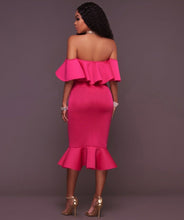 Melanie Off Shoulder Strapless Ruffles Dress