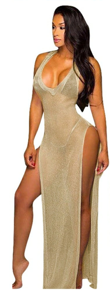 Summer Split Tunic Beach Dress