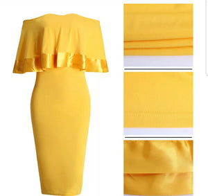 Brielle Off Shoulder Ruffles Dress-Plus Size