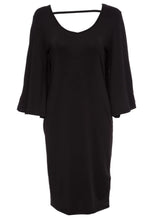 Desiree Plus Size Batwing Dress-Black