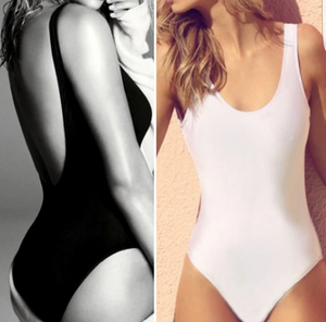 Anna Sexy One Piece Swim Suit-White