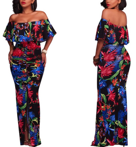 Daisy Off Shoulder Maxi Dress