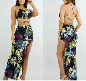 Bebe Backless Two Piece Set