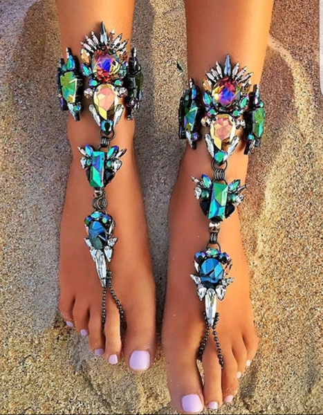 Crystal Leg Chain Anklet