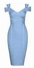 Destiny Bandage Dress-Sky Blue