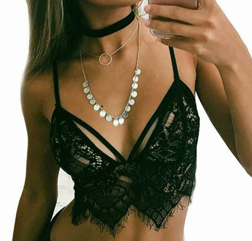 Sahra Lace Knit Bralette