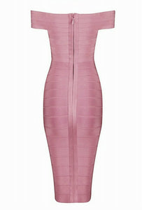 Imperial Celebrity Bandage Dress-Pink