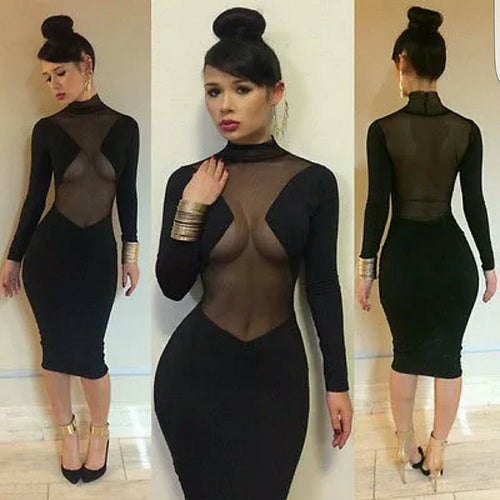 Maxine Sheer Pencil Dress