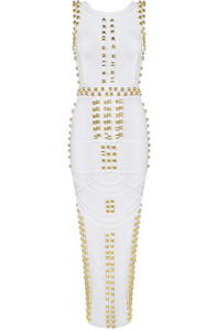 Fabulosity Studded Bandage Dress