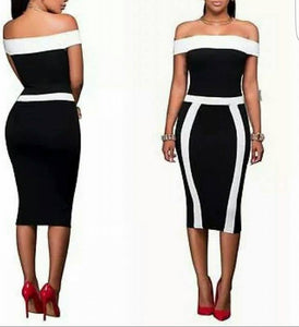 Fabulously Classy Off Shoulder Evening Dress