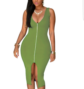 Draya Hip Sundress-Green